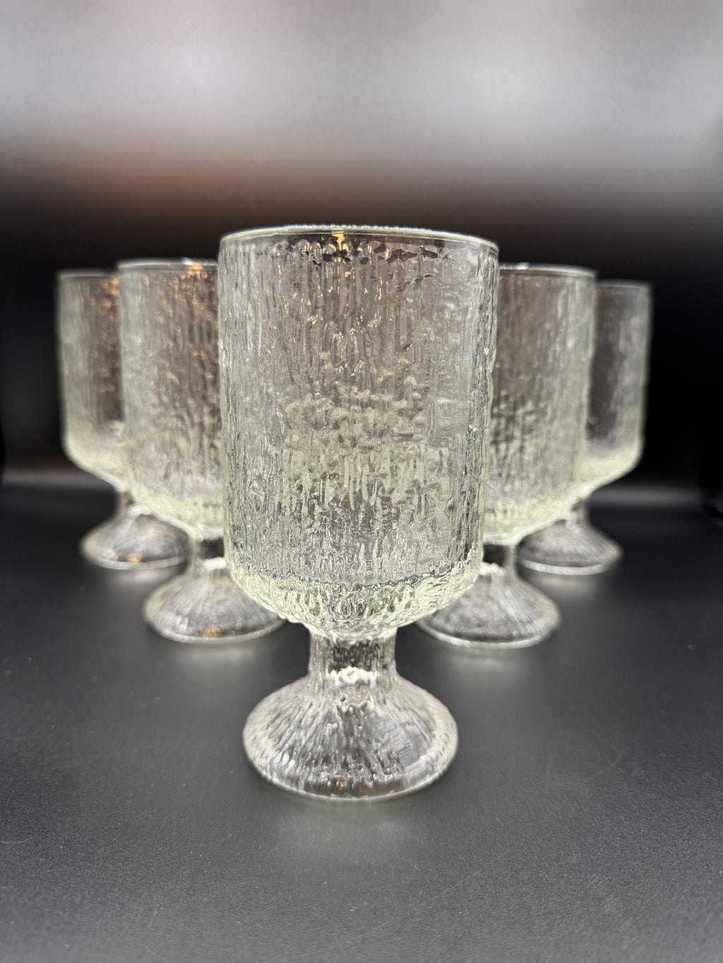 VTG Bark-Textured Indiana Glass - 6