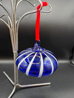 Cobalt Handblown Glass Ornament