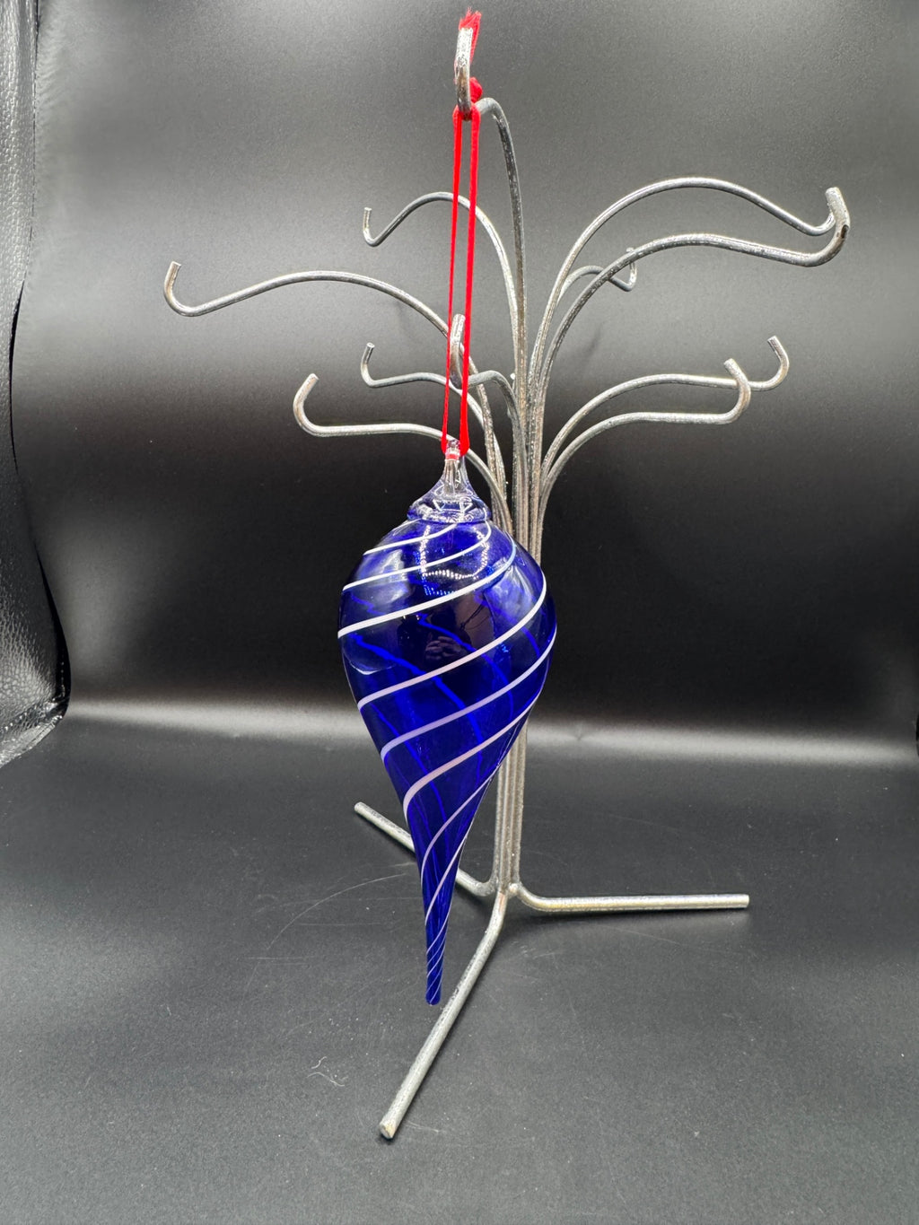 Cobalt Handblown Glass Ornament