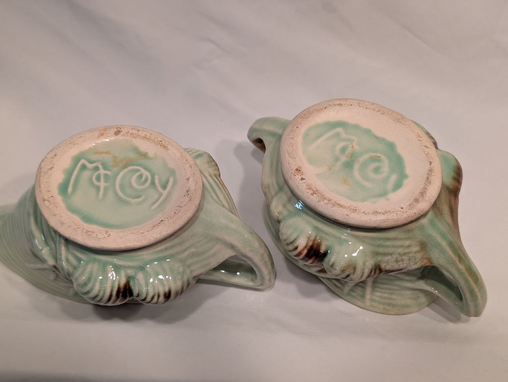Vtg McCoy Pine cone Creamer Set