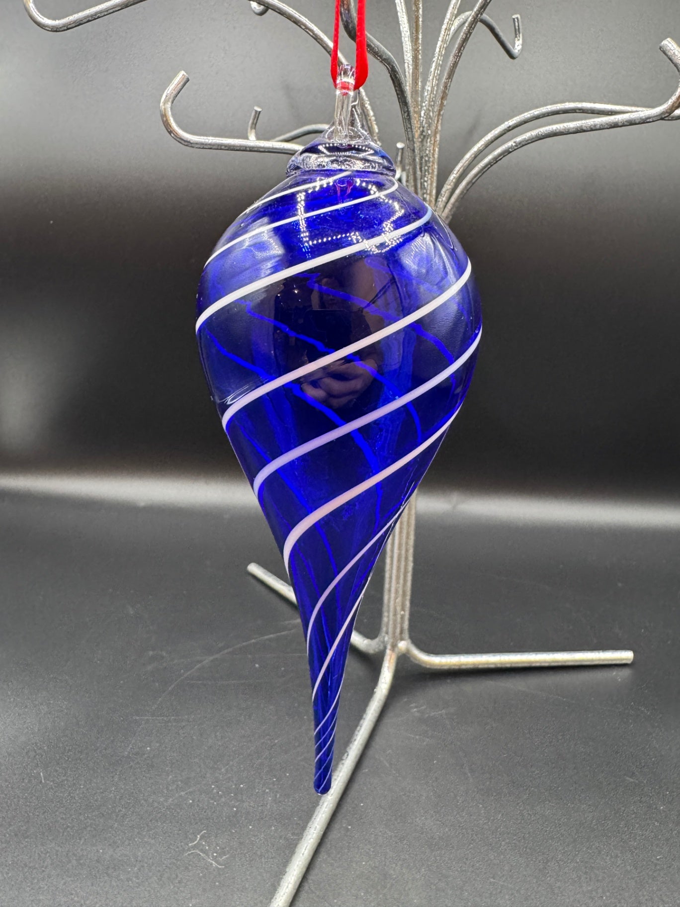 Cobalt Handblown Glass Ornament