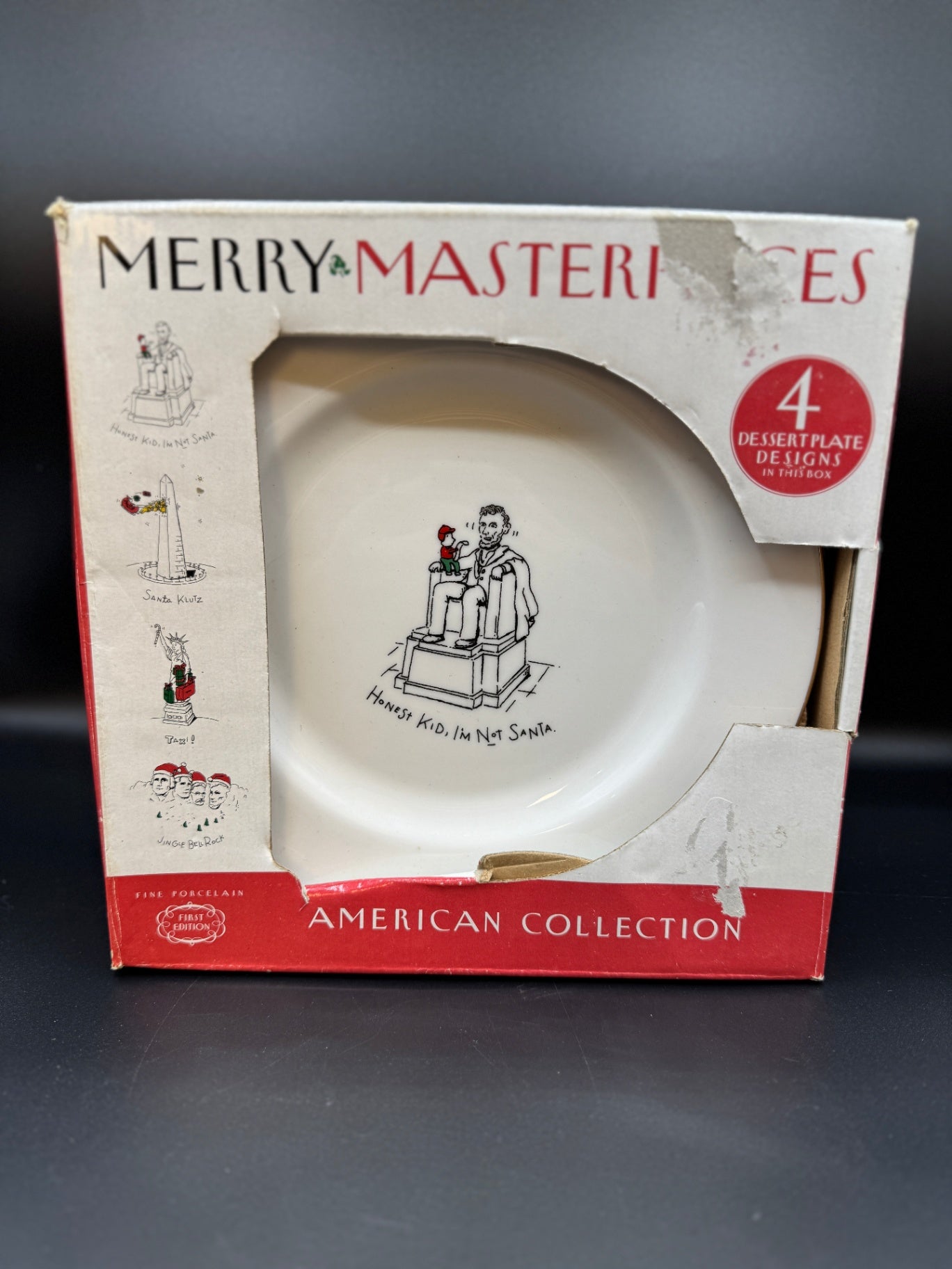 Merry Masterpieces Dessert Plates NIB