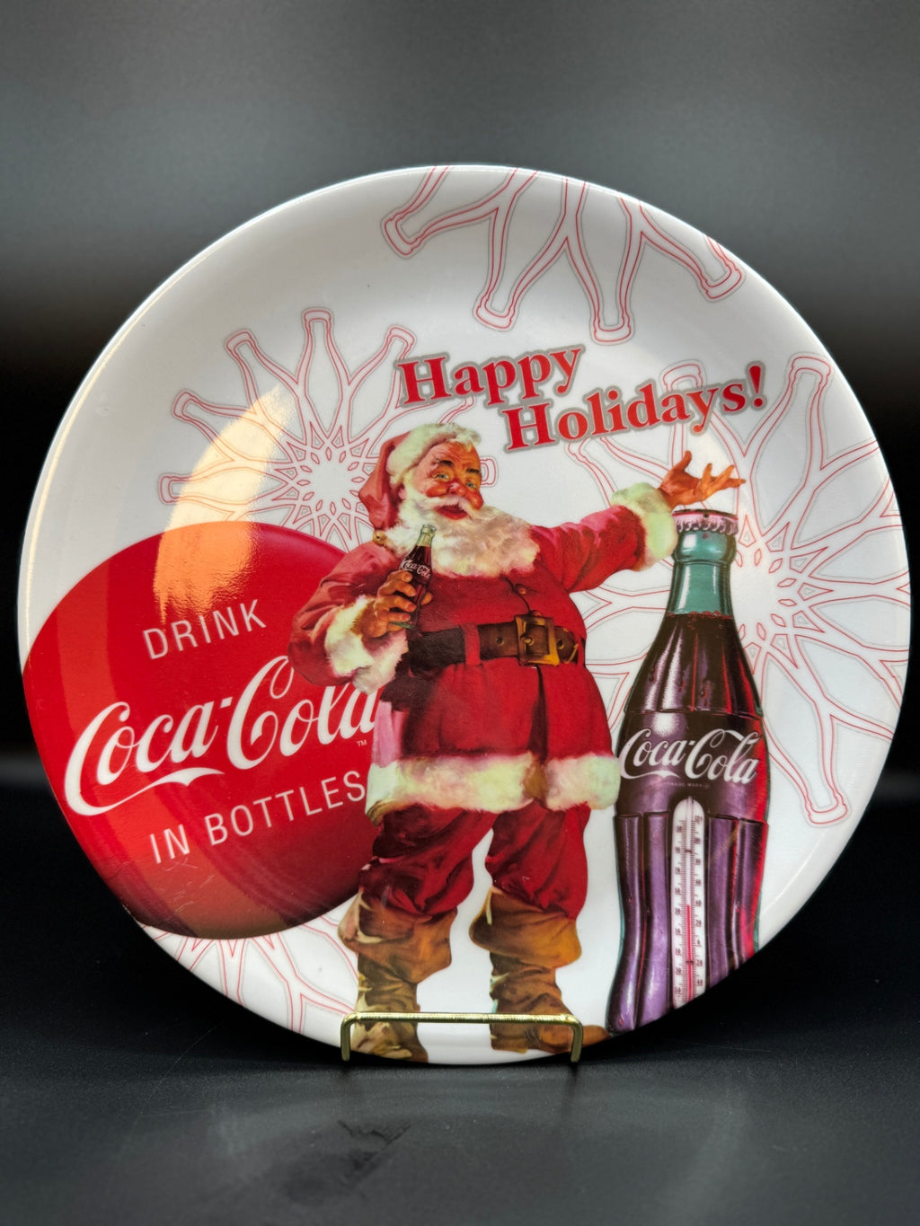 Set of 4 Coca-Cola Holiday Plates