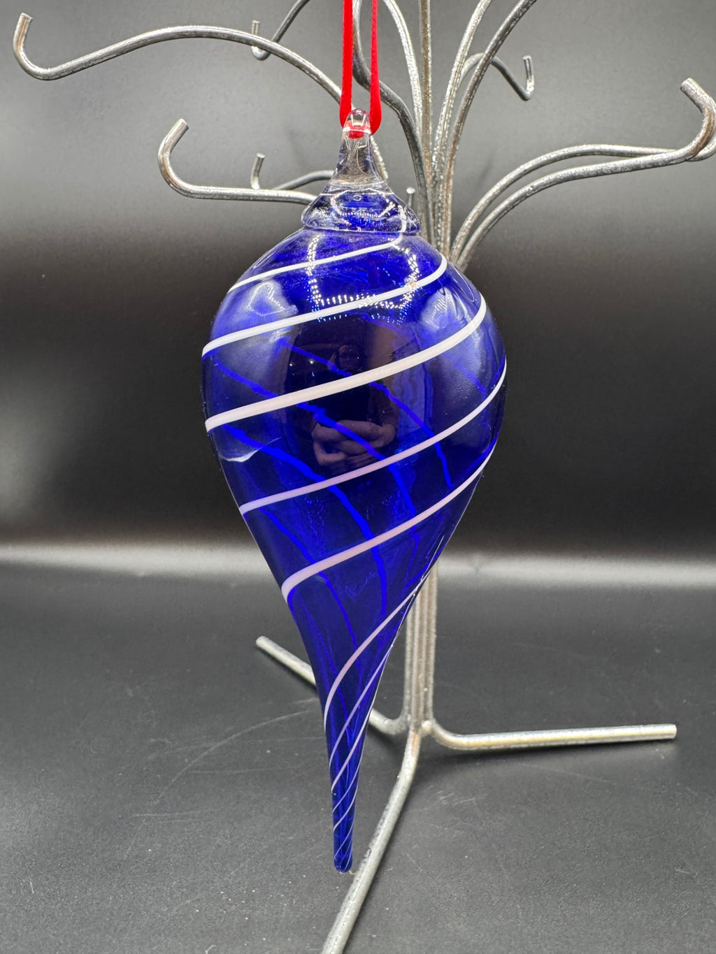 Cobalt Handblown Glass Ornament