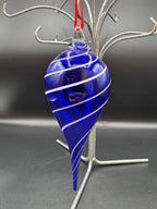 Cobalt Handblown Glass Ornament