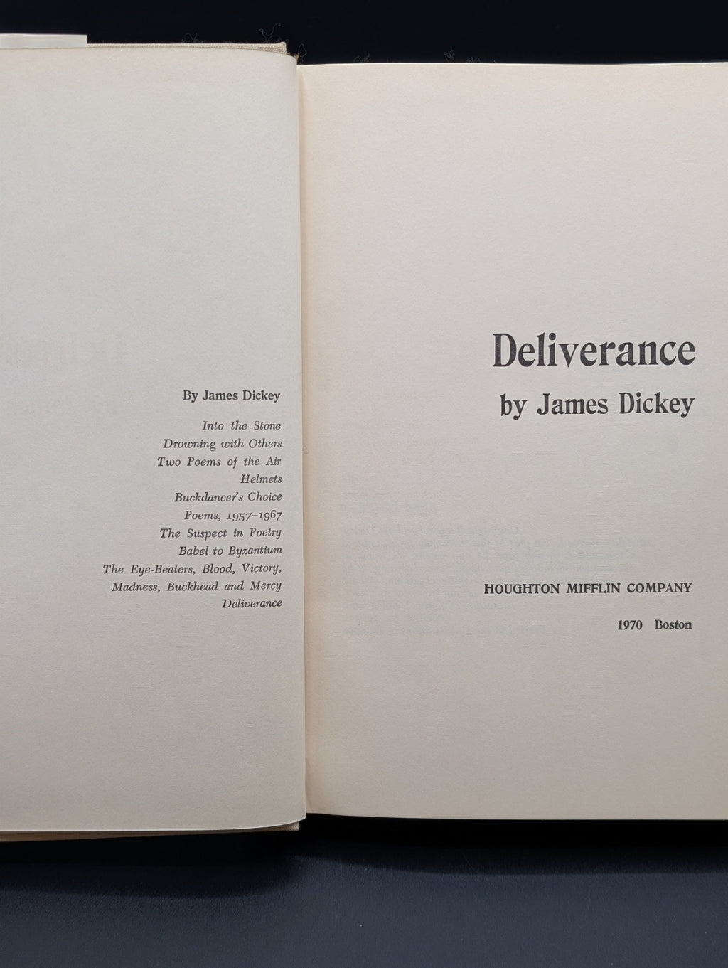 Deliverance 1st Edition Print
