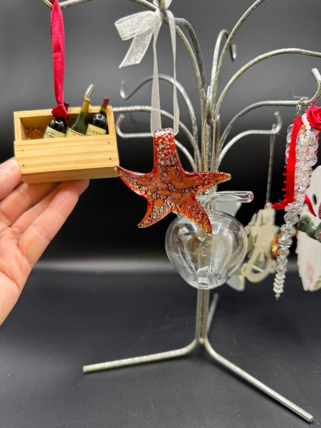 Red & White Asst. Ornament Lot