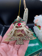 Brass & White Asst. Ornament Lot