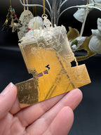 Brass & White Asst. Ornament Lot