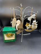 Brass & White Asst. Ornament Lot