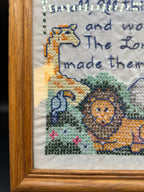 Framed Nursery Cross Stitch