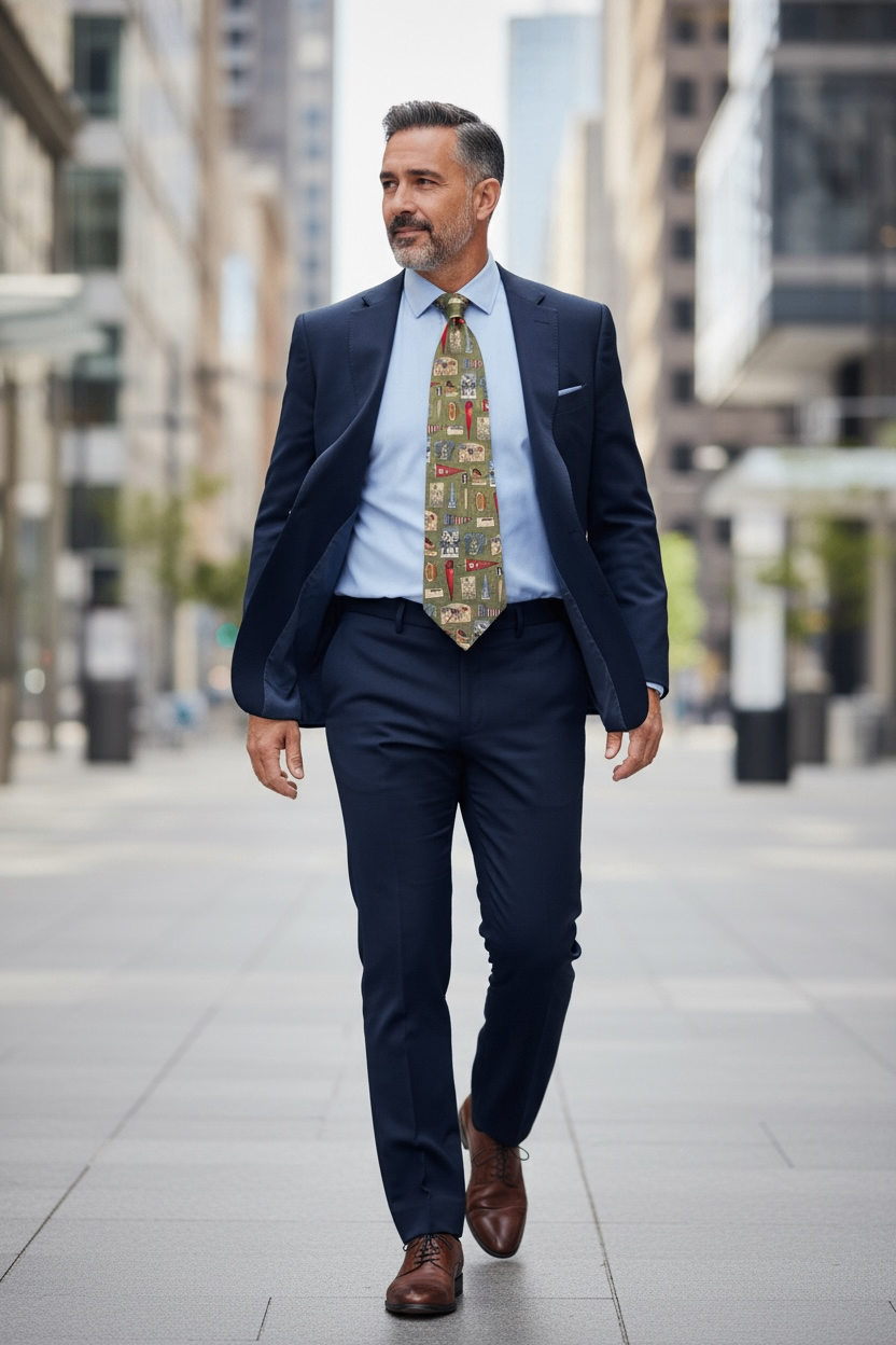 Van Heusen Vintage Football Necktie