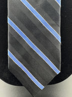 Classic Black & Light Blue Tommy Hilfiger Necktie