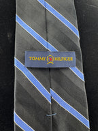 Classic Black & Light Blue Tommy Hilfiger Necktie