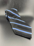 Classic Black & Light Blue Tommy Hilfiger Necktie