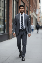 Classic Black & Light Blue Tommy Hilfiger Necktie