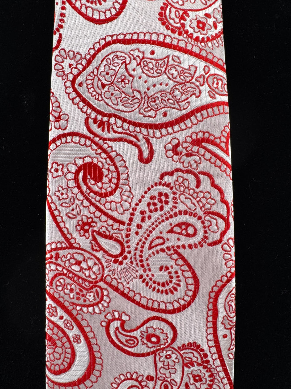 Pink & Red Paisley Necktie