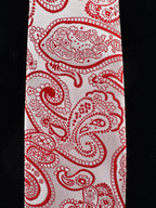 Pink & Red Paisley Necktie