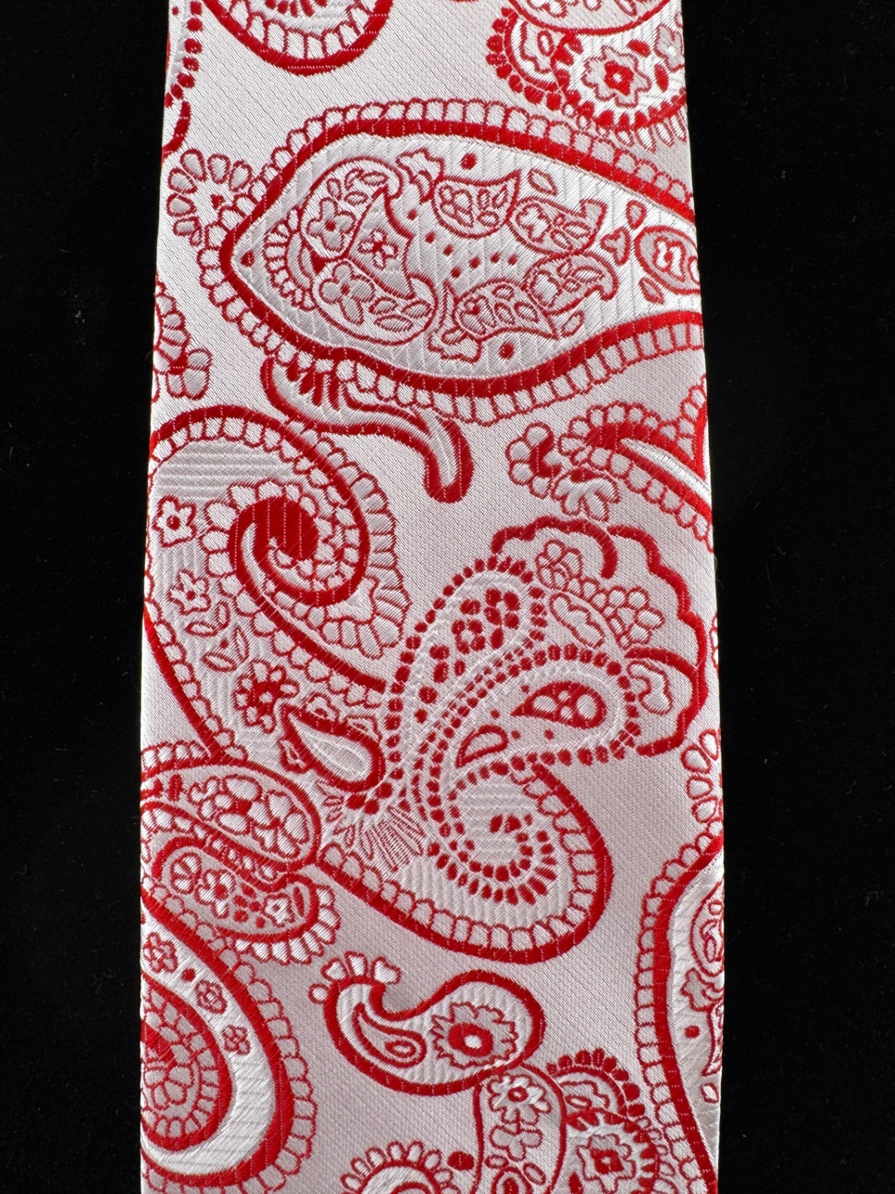 Pink & Red Paisley Necktie