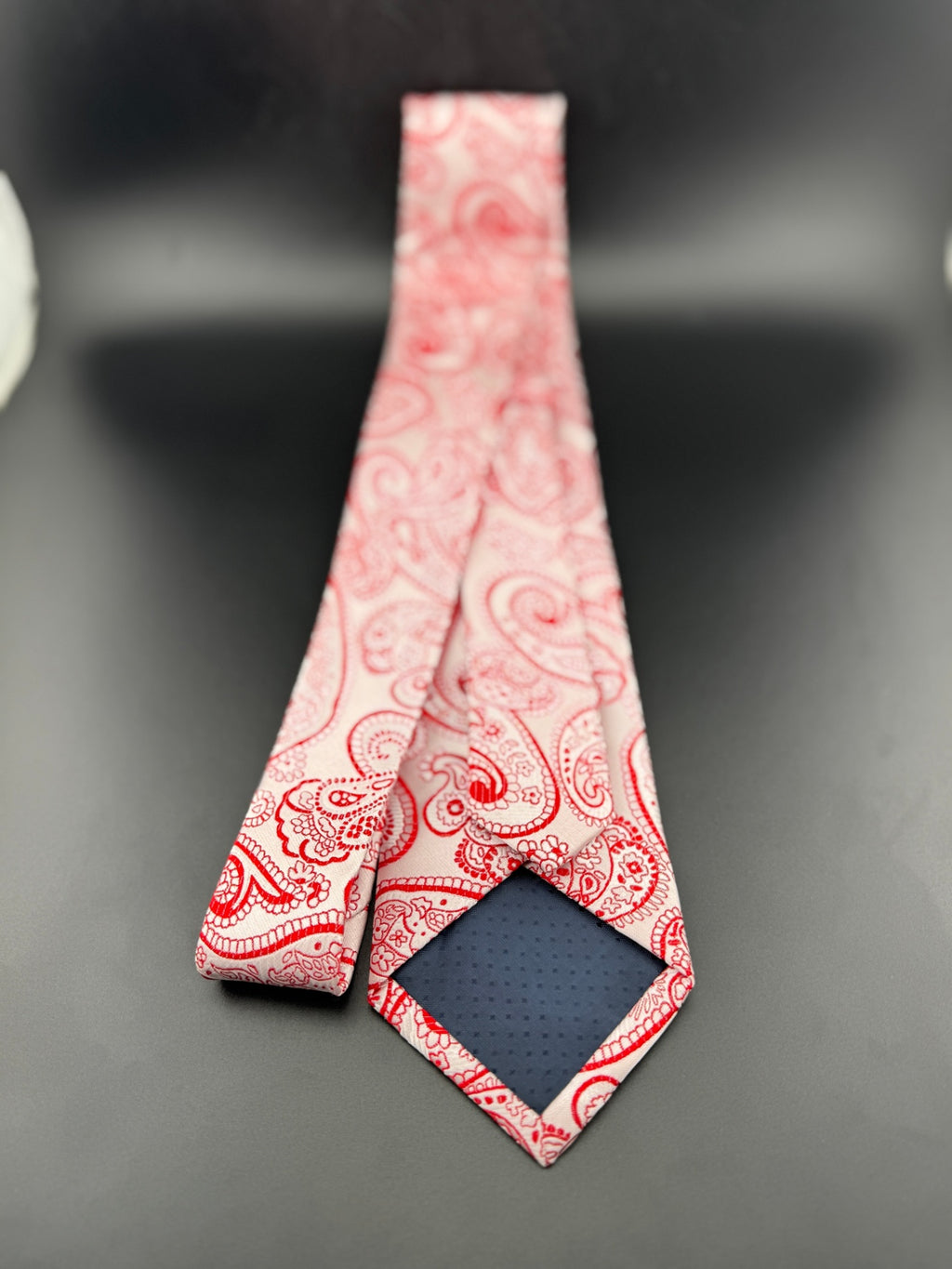 Pink & Red Paisley Necktie