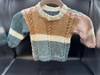 Handmade Gray & Blue Baby Sweater