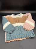 Handmade Gray & Blue Baby Sweater