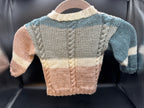 Handmade Gray & Blue Baby Sweater