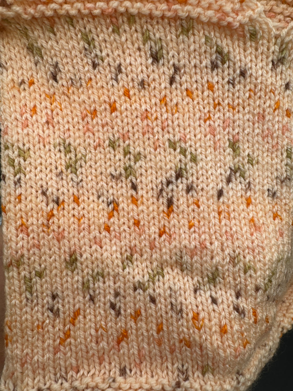 Handmade Peach Baby Sweater & Blanket S