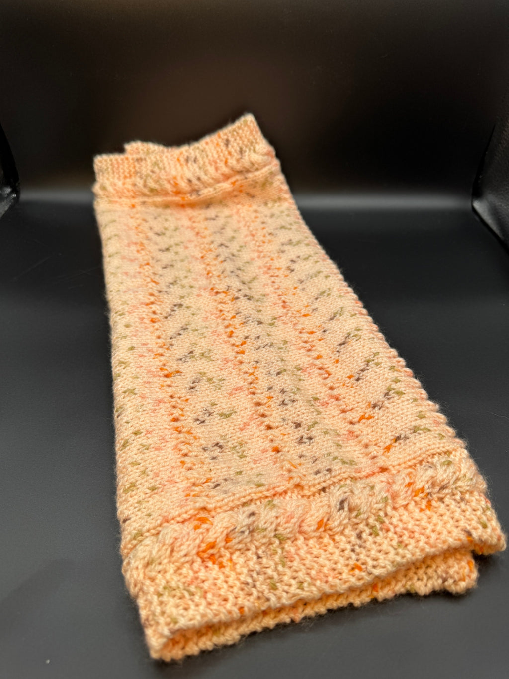 Handmade Peach Baby Sweater & Blanket S