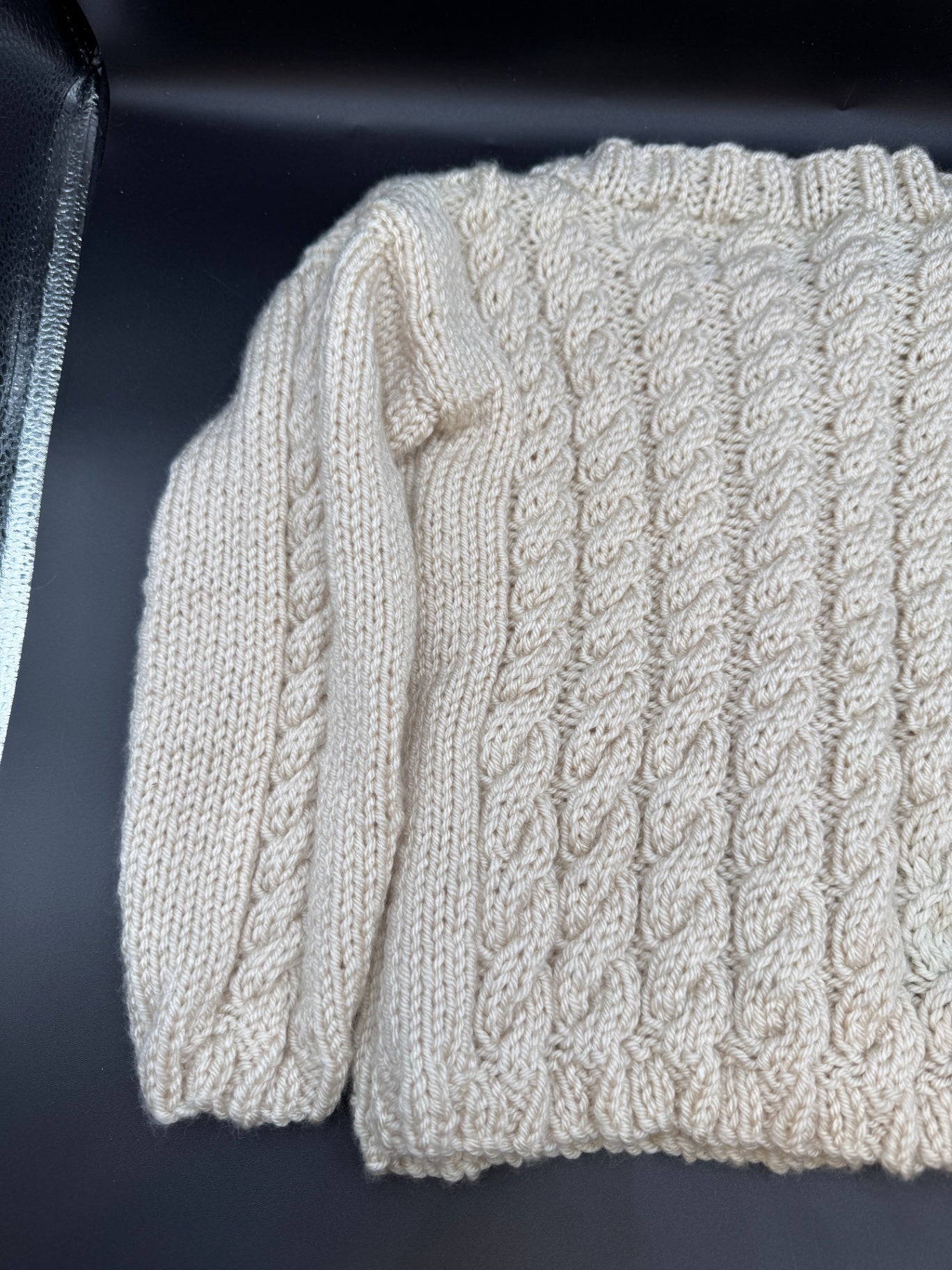 Handmade Irish Knit Baby Sweater