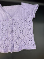 Handmade Lilac Baby Cardigan