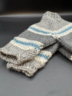 Handmade Gray & Blue Baby Sweater