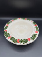 Ceramic Holly Bell & Bowl