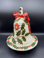 Ceramic Holly Bell & Bowl
