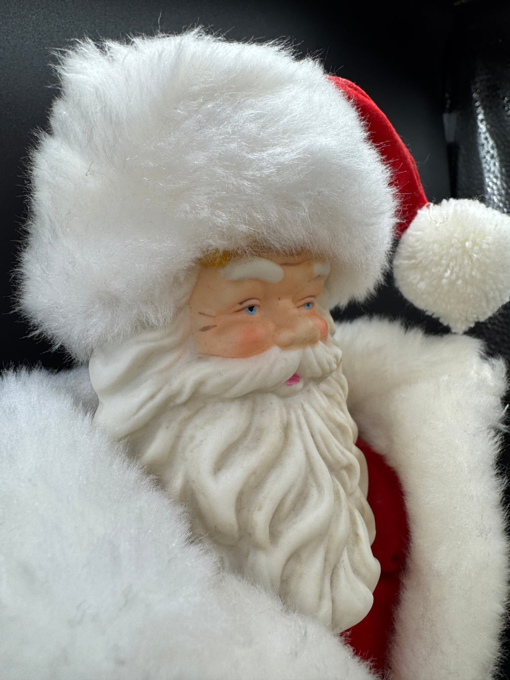 VTG Porcelain Soft Body Santa