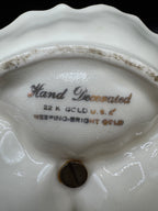 22K Weeping Gold Candy Dish 3 Section