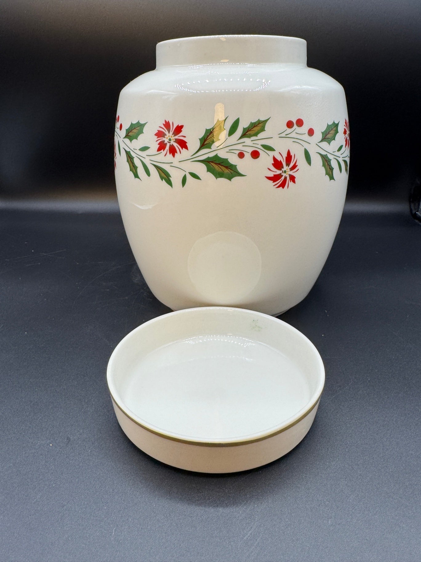 Royal Daulton Holly Cookie Jar