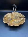 22K Weeping Gold Candy Dish 3 Section
