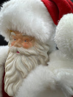 VTG Porcelain Soft Body Santa