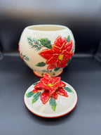 BICO Poinsettia Cookie Jar