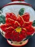 BICO Poinsettia Cookie Jar