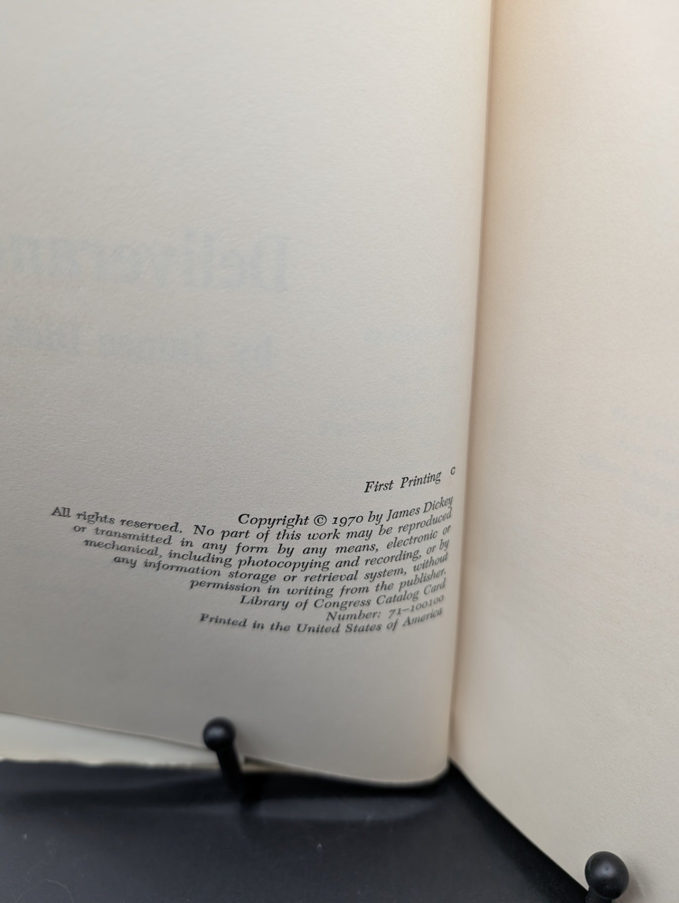 Deliverance 1st Edition Print