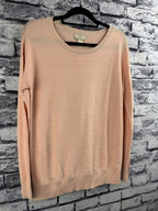 LOFT Peach Striped Sweater