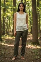 Banana Republic Ivory Lace Tank Top