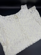 Banana Republic Ivory Lace Tank Top