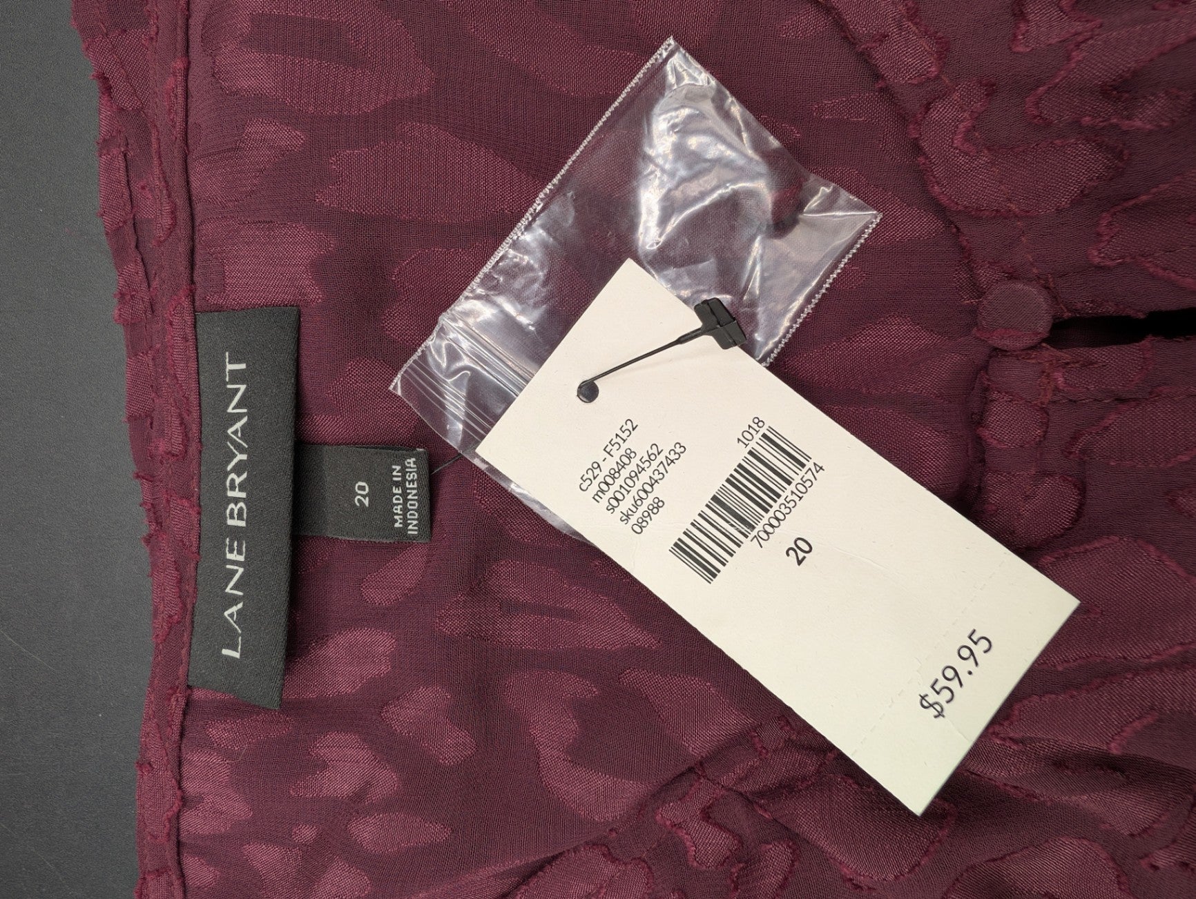 Lane Bryant Sheer Cheetah Print Blouse
