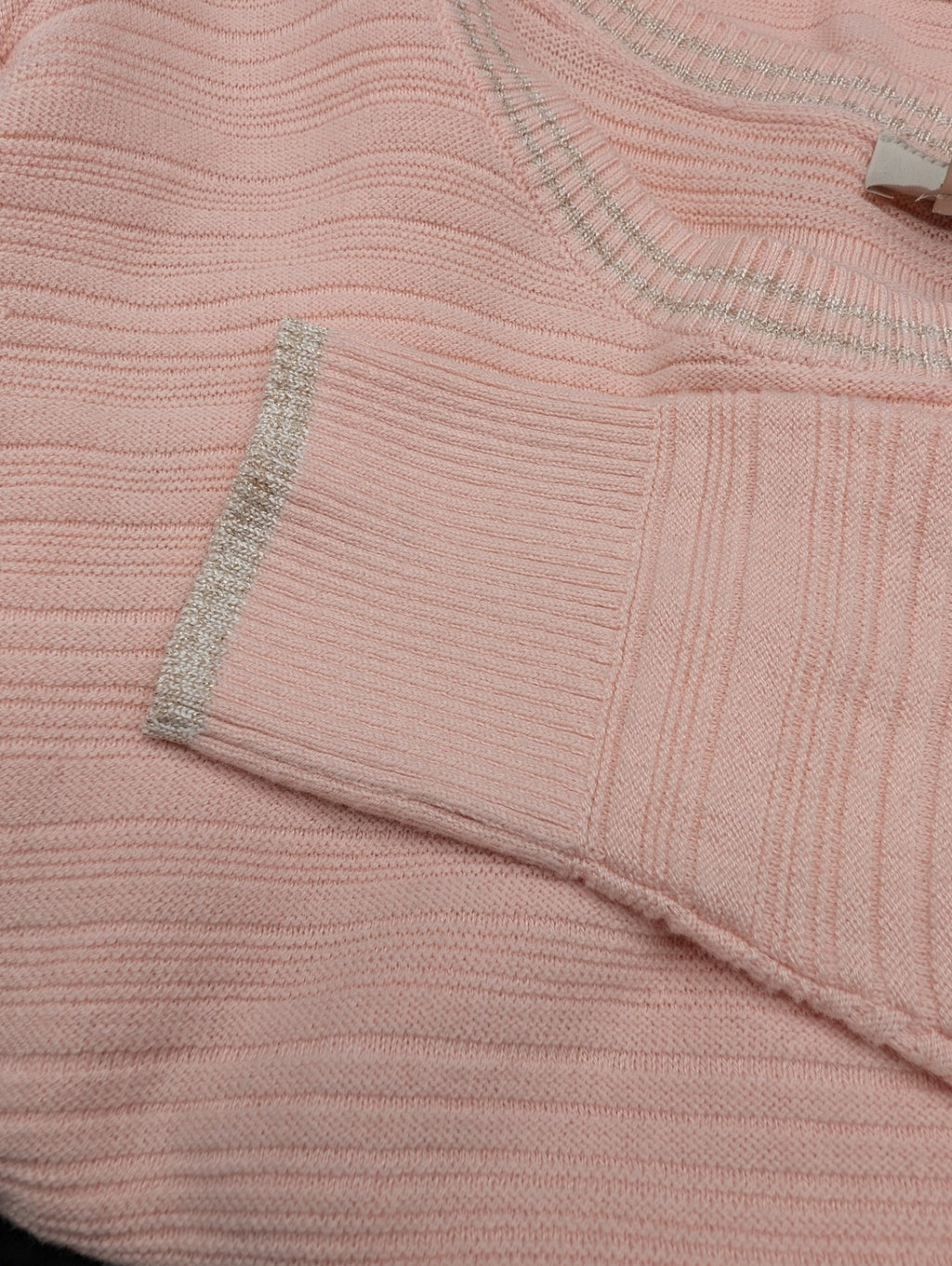 LOFT Peach Striped Sweater