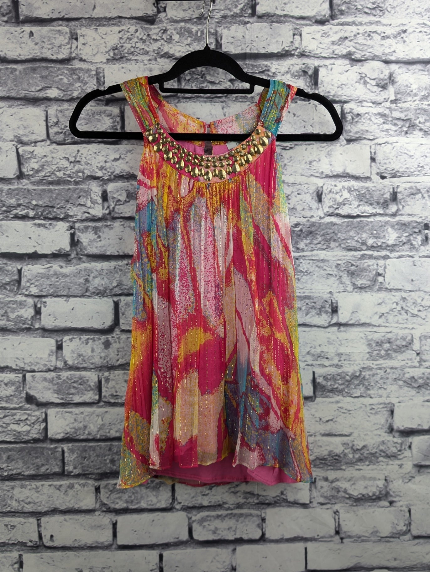Caché Silk Sleeveless Top