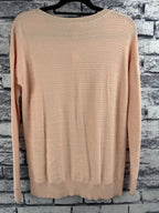 LOFT Peach Striped Sweater