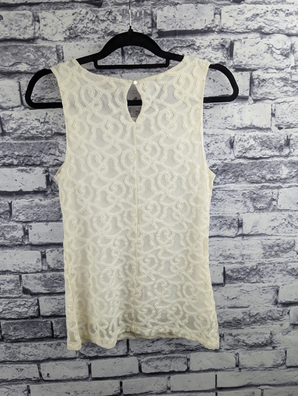 Banana Republic Ivory Lace Tank Top